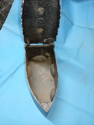 Plancha antigua de carbón