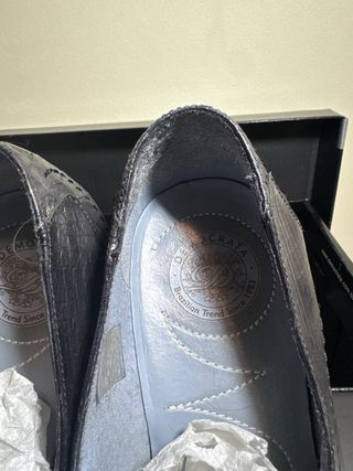 Zapatos Democrata Piel Hombre Negro
