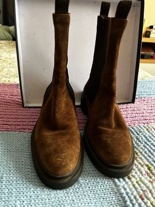Botines Massimo Dutti Marrón Talla 38