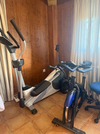 Bici Spinning + Banco Pesas + bici elíptica
