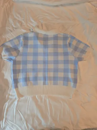 Jersey cuadros azul y blanco