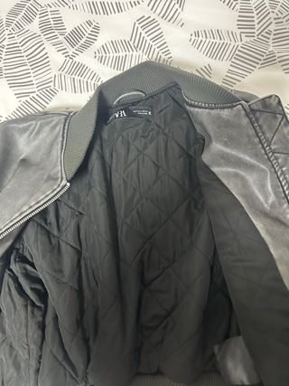 Chaqueta Bomber Zara Gris