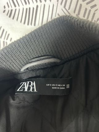 Chaqueta Bomber Zara Gris