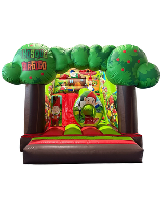 Alquiler castillo hinchable Bosque Mágico 6x4m