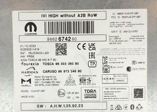 Citroen 2391209 9862674280 sistema c4 berlina plus