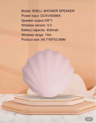 Altavoz concha resistente al agua