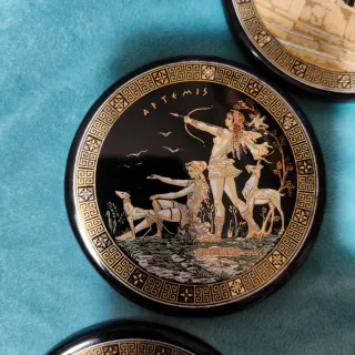 Set Sottobicchieri Stile Greco Antico