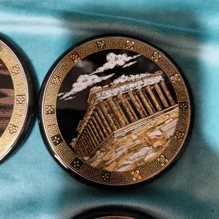 Set Sottobicchieri Stile Greco Antico