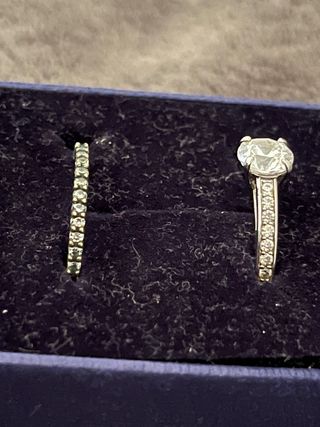 Anillos Swarovski Plata
