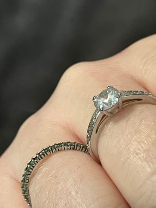 Anillos Swarovski Plata