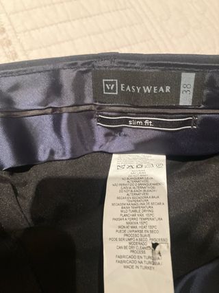 Traje Azul Easy Wear Corte Inglés Talla 44