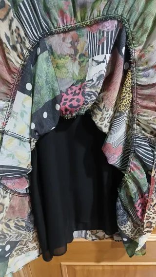 Vestido Desigual Patchwork Multicolor