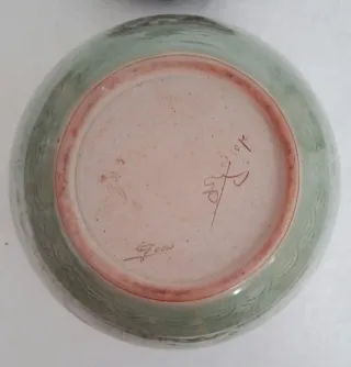 Jarrón Celadón Decorado