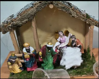 Árbol de Navidad y Nacimiento