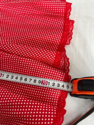 Traje Chulapa Niña Rojo Lunares Blancos