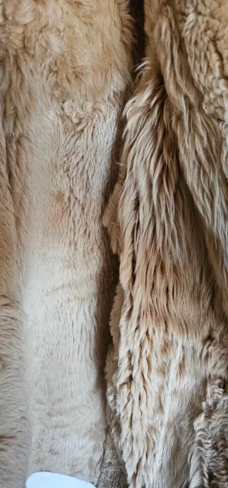 Montone shearling donna beige/marrone M/L