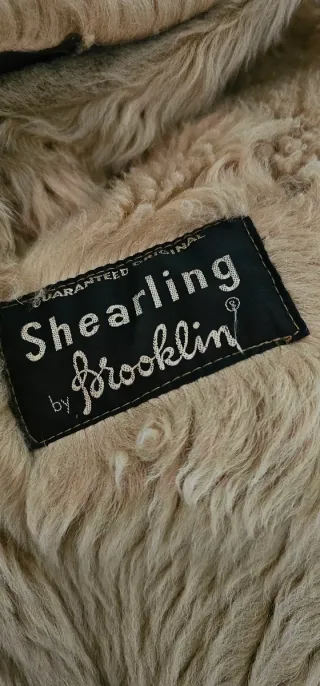 Montone shearling donna beige/marrone M/L