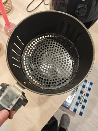 Freidora de aire negra