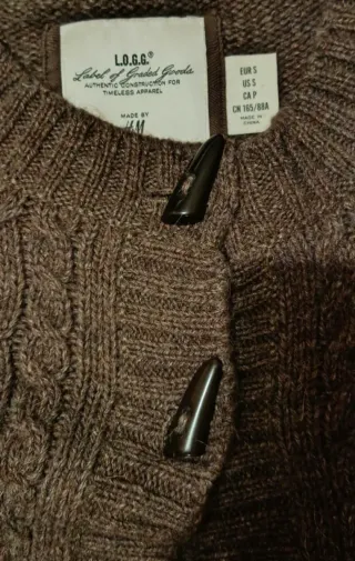 Chaqueta H&M punto trenzado Talla S