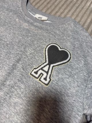 Sudadera AMI Paris Gris