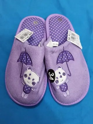 Zapatillas casa niña talla 34 lila