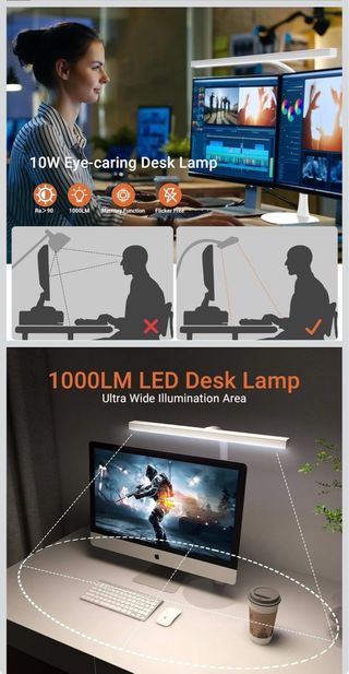 Lámpara Escritorio LED BZBRLZ Blanca