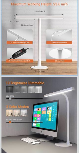 Lámpara Escritorio LED BZBRLZ Blanca