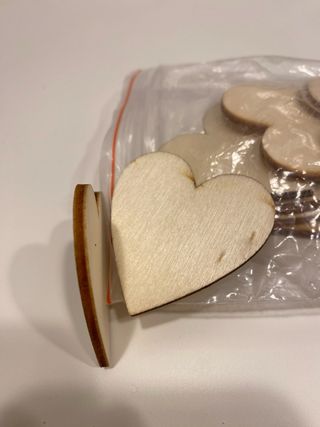 Lote corazones madera para manualidades