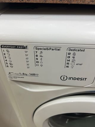 Lavadora Indesit 8kg 1400rpm