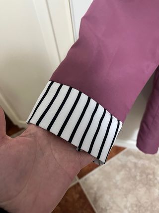 Traje chaqueta y pantalón rosa