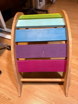 Arco de madera infantil arcoíris