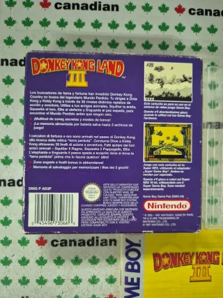 Donkey Kong Land III Game Boy