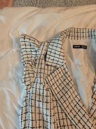 Chaleco largo SHEIN cuadros