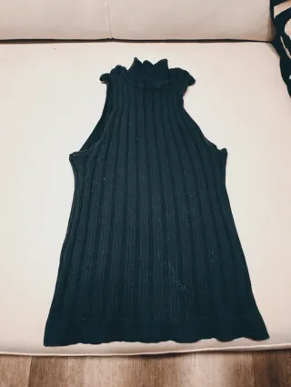 Top sin mangas SlowLove negro