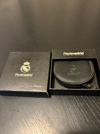 Cartera Monedero Real Madrid Oficial Negra