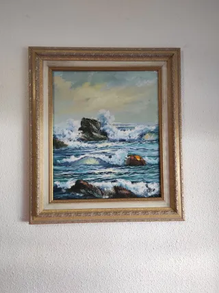 Cuadros Óleo Paisajes Mar y Montaña. URGE VENTA.