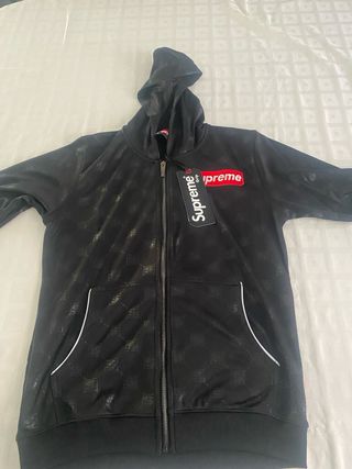 Sudadera Supreme Negra con Capucha