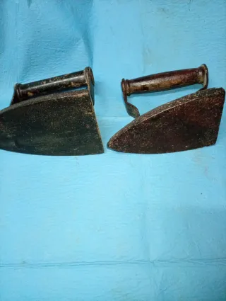 Planchas Antiguas de Carbon Mazizas Hierro