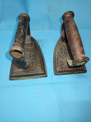 Planchas Antiguas de Carbon Mazizas Hierro