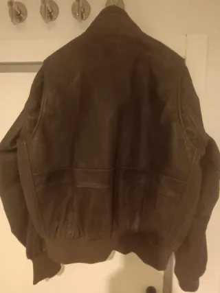 Cazadora Piel Aviador Aeronáutica Militare Marrón