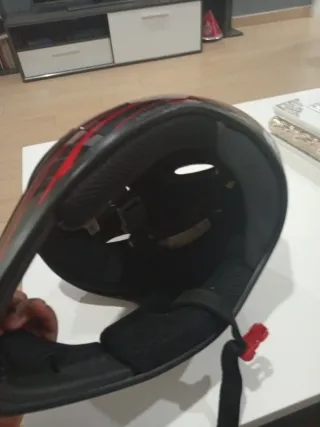 Casco Bicicleta Negro y Rojo