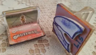 7 Sellos de caucho medicamentos 1950