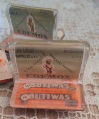 7 Sellos de caucho medicamentos 1950