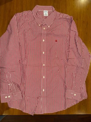 Camisa Brooks Brothers Cuadros Rojos Talla XXL.