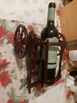 Supporto per bottiglie di vino vintage Rueda