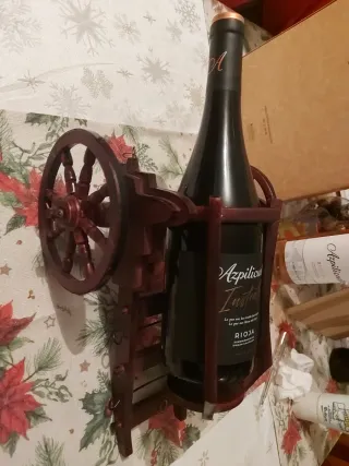 Supporto per bottiglie di vino vintage Rueda