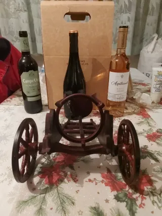 Supporto per bottiglie di vino vintage Rueda