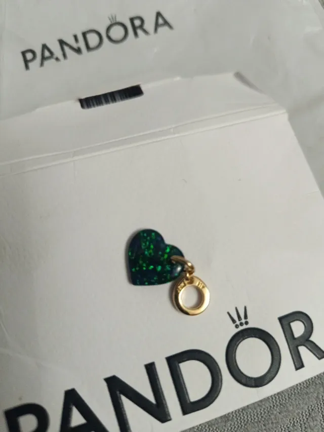 Colgante Corazón Pandora Verde