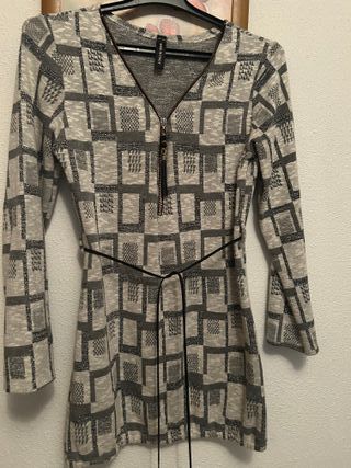 Lote de 4 vestidos rayas blanco y negro