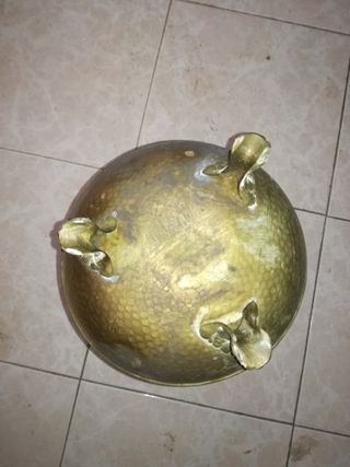 Florero Metálico Dorado